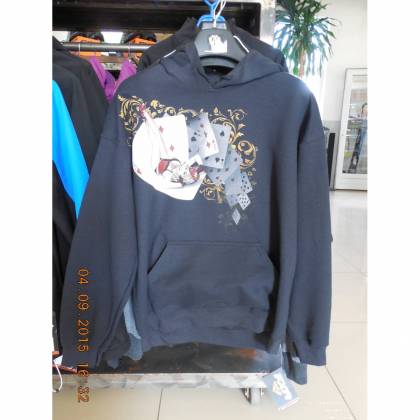 Hanorac FLYING CARDS · Negru  - 1