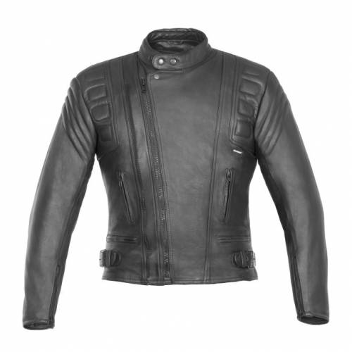 Geacă Moto din Piele SHOX ROADSTER · Negru 