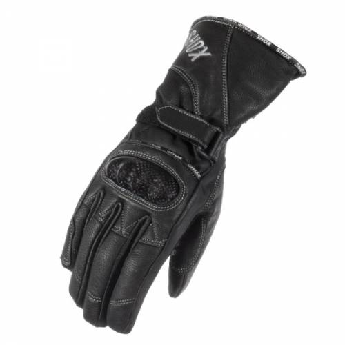 Mănuși Moto Damă din Piele & Textil SHOX AMAZON · Negru 