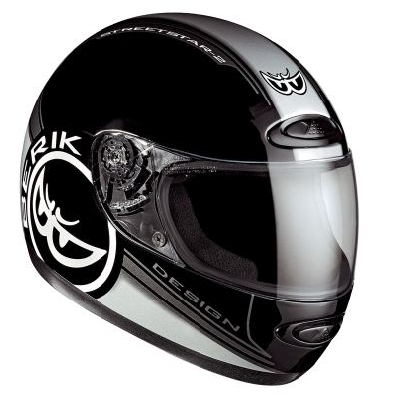 Cască Moto Integrală Berik Streetstar FF-304  · Negru / Alb 