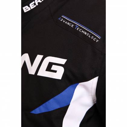 Geacă Moto din Textil BERING FIZIO · Negru / Albastru  - 3