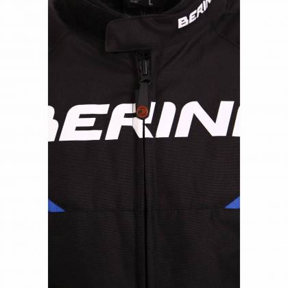 Geacă Moto din Textil BERING FIZIO · Negru / Albastru  - 2