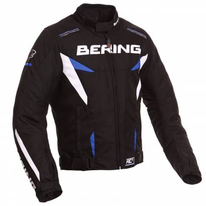 Geacă Moto din Textil BERING FIZIO · Negru / Albastru  - 0