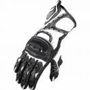 Mănuși Moto din Piele SHOX SPEEDLINE · Negru / Alb