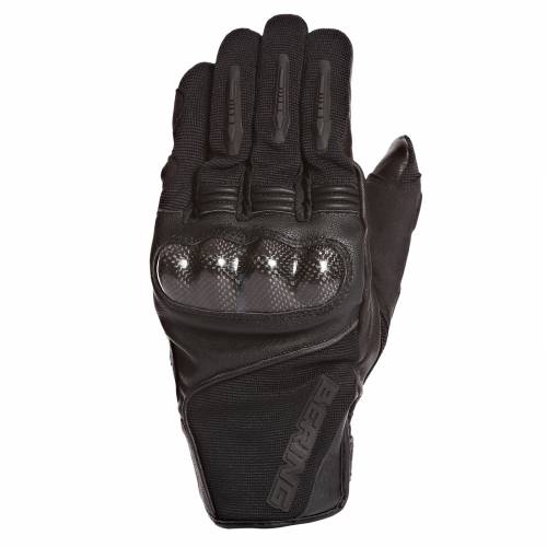 Mănuși Moto din Piele & Textil BERING ZORBA · Negru 