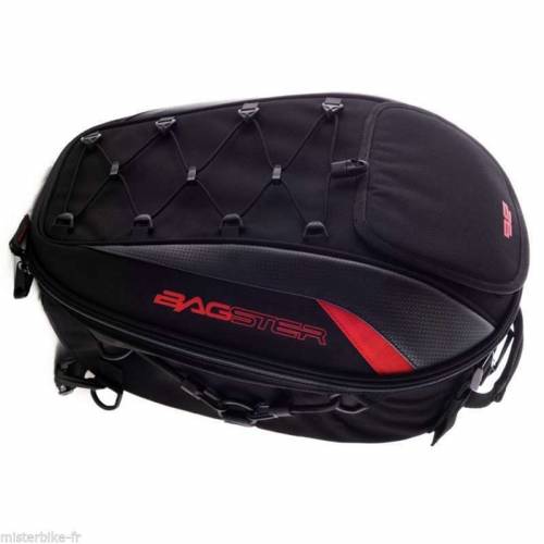 Geantă Moto pentru Șa BAGSTER SPIDER · Negru / Roșu 