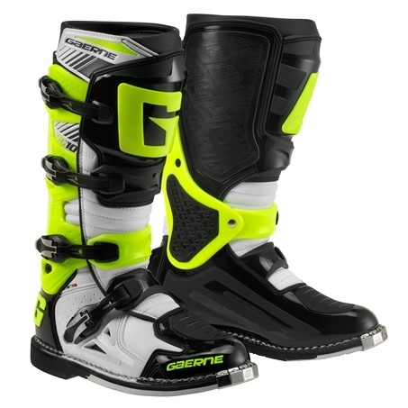 Cizme Enduro - Cross GAERNE SG10 · Negru / Verde-Fluo 