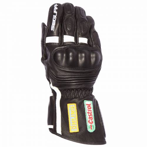 Mănuși Moto din Piele SEGURA APACHE · Negru / Alb 