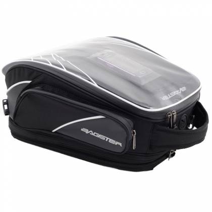 Geantă Moto pentru Rezervor cu Magnet BAGSTER FLASH · Alb / Negru  - 0