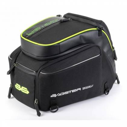 Geantă Moto pentru Șa BAGSTER TRANSFORMER · Negru / Verde-fluo  - 2