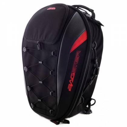 Geantă Moto pentru Șa BAGSTER SPIDER · Negru / Roșu  - 1