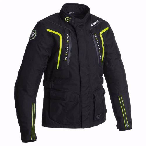 Geacă Moto din Textil BERING RALF · Negru / Verde Fluo 