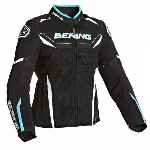 Geacă Moto Damă din Textil BERING LADY SCREAM · Negru / Albastru 