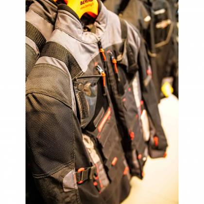 Geacă Moto din Textil SIXGEAR DELTA FORCE · Negru / Gri / Roșu  - 4