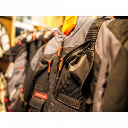 Geacă Moto din Textil SIXGEAR DELTA FORCE · Negru / Gri / Roșu  - 6