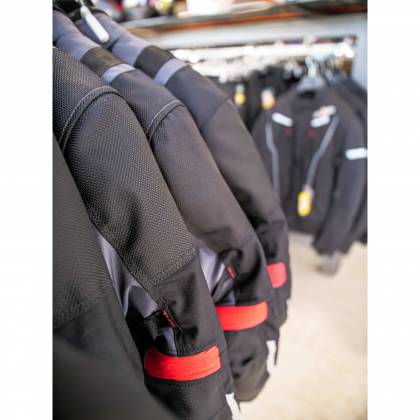 Geacă Moto din Textil SIXGEAR DELTA FORCE · Negru / Gri / Roșu  - 8