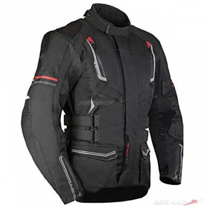 Geacă Moto din Textil SIXGEAR BANDIT · Negru  - 0