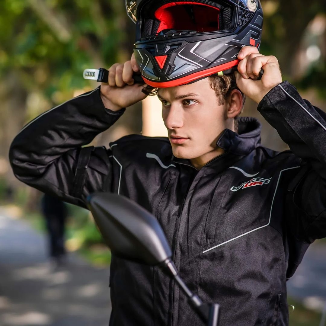 Geacă Moto din Textil SPEED UP ELEMENT · Negru  - 1