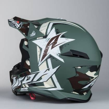 Cască Enduro - Cross AIROH TERMINATOR 2.1 GROUND GREEN · Negru / Alb / Verde Mat  - 2