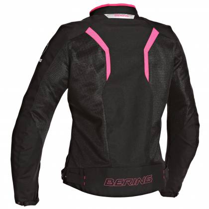 Geacă Moto Damă din Textil BERING LADY FLORIDA · Negru / Roșu  - 1