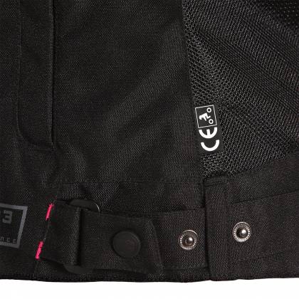 Geacă Moto Damă din Textil BERING LADY FLORIDA · Negru / Roșu  - 3