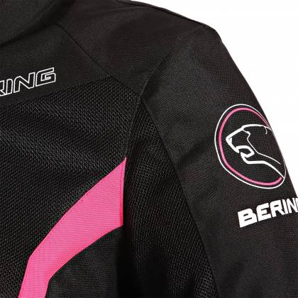 Geacă Moto Damă din Textil BERING LADY FLORIDA · Negru / Roșu  - 2