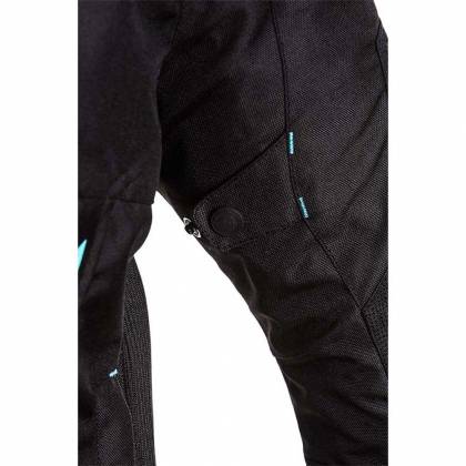 Geacă Moto Damă din Textil BERING LADY ESKADRILLE · Negru / Alb / Albastru  - 4