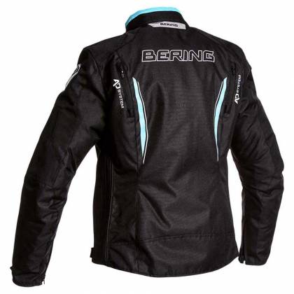 Geacă Moto Damă din Textil BERING LADY ESKADRILLE · Negru / Alb / Albastru  - 1