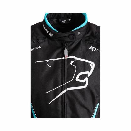 Geacă Moto Damă din Textil BERING LADY ESKADRILLE · Negru / Alb / Albastru  - 6