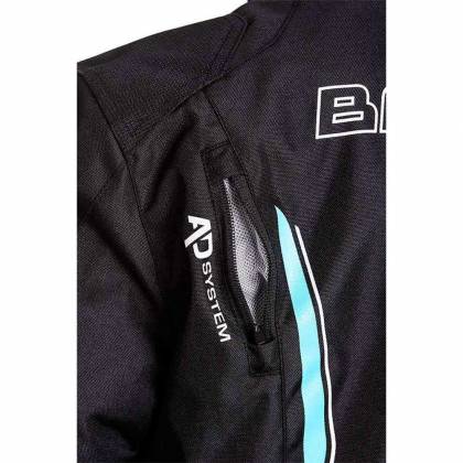 Geacă Moto Damă din Textil BERING LADY ESKADRILLE · Negru / Alb / Albastru  - 3