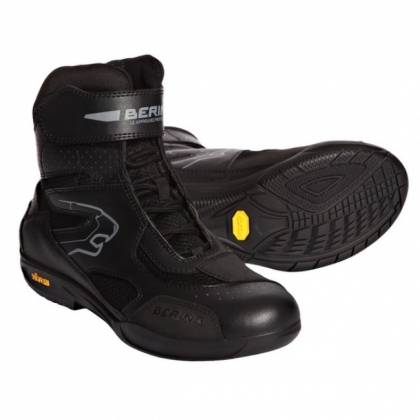 Ghete Moto din Piele & Textil BERING MERCURE · Negru  - 0
