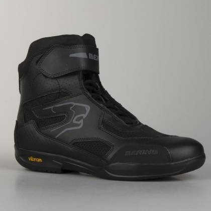 Ghete Moto din Piele & Textil BERING MERCURE · Negru  - 2