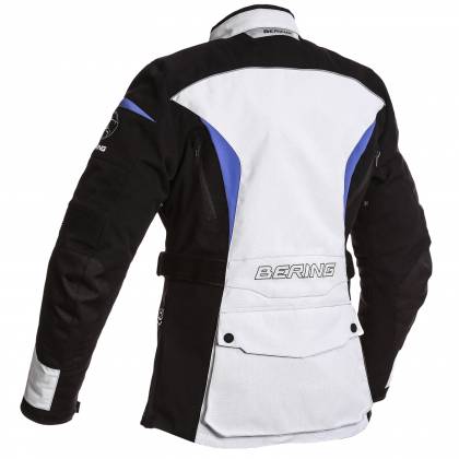 Geacă Moto Damă din Textil BERING LADY SAFARI · Negru / Alb / Albastru  - 1