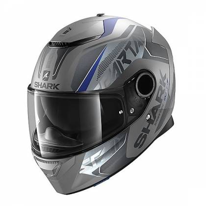 Cască Moto Integrală SHARK SPARTAN KARKEN · Negru / Albastru / Gri Mat  - 0