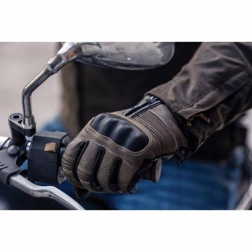 Mănuși Moto din Piele SIXGEAR DAVIES · Maro  - 2