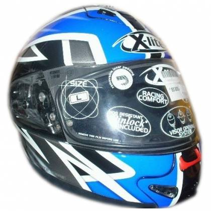 Cască Moto Integrală X-LITE X901CL · Alb / Albastru  - 0