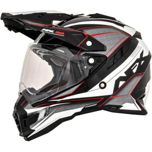 Cască Enduro - Cross AFX FX-41 EIGER · Negru / Roșu 