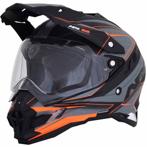 Cască Enduro - Cross AFX FX-41DS EIGER · Negru / Portocaliu / Gri 