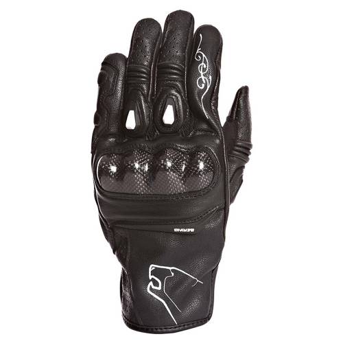 Mănuși Moto Damă din Piele BERING LADY FEVER · Negru 