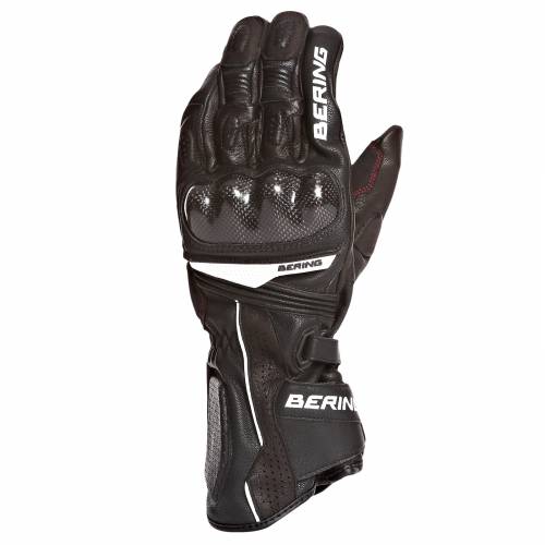 Mănuși Moto din Piele BERING BOLT · Negru / Alb 