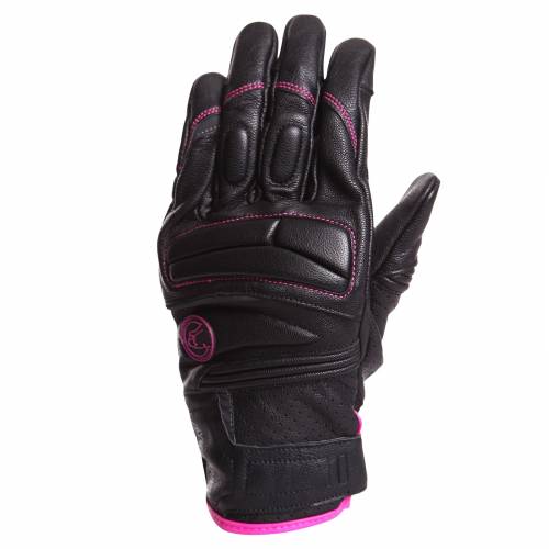 Mănuși Moto Damă din Piele BERING LADY MEZIA · Negru / Roz 