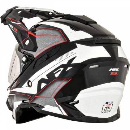 Cască Enduro - Cross AFX FX-41 EIGER · Negru / Roșu  - 1