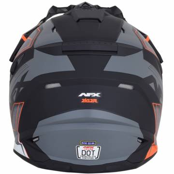 Cască Enduro - Cross AFX FX-41DS EIGER · Negru / Portocaliu / Gri  - 3