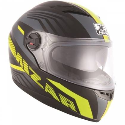 Cască Moto Integrală JET FIGHTER SV MIZAR · Negru / Verde-Fluo  - 0