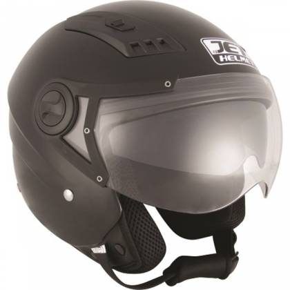Cască Moto Open Face JET PILOT · Negru Mat  - 0