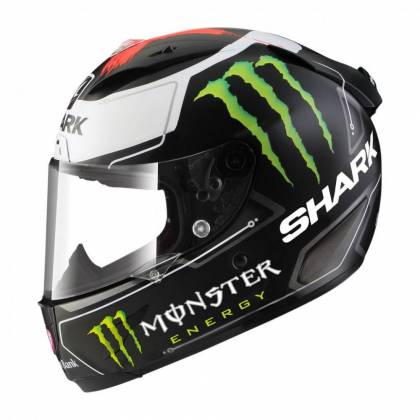 Cască Moto Integrală SHARK RACE-R PRO LORENZO MONSTER · Negru / Alb / Verde / Roșu  - 3
