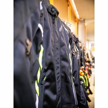 Geacă Moto din Textil SIXGEAR SALTON · Negru / Verde Fluo  - 7