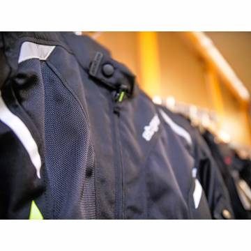 Geacă Moto din Textil SIXGEAR SALTON · Negru / Verde Fluo  - 5