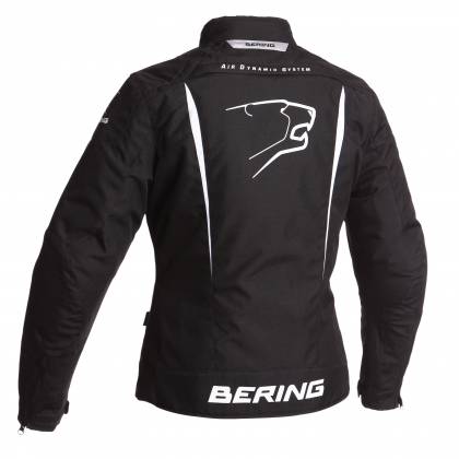 Geacă Moto Damă din Textil BERING LADY KATNISS · Alb / Negru  - 1