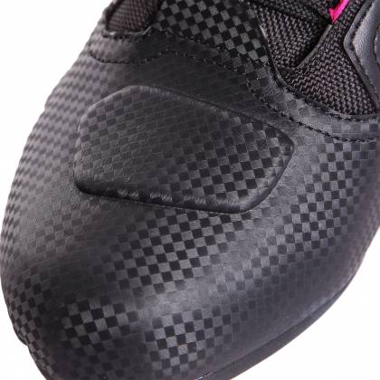 Ghete Moto Damă din Piele & Textil BERING JASPER LADY · Negru / Roz-Fluo  - 3